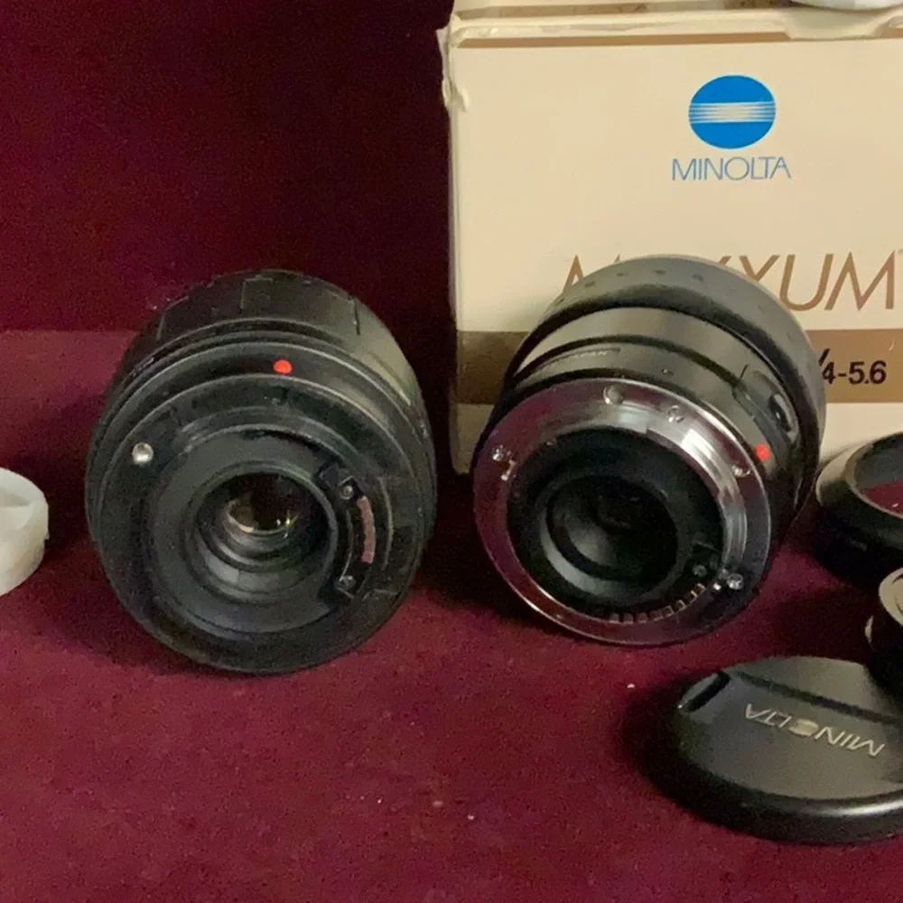 Minolta camera lens lots of 2.
